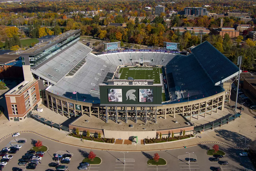 Michigan State Auctioning Huge Spartan Logos from Spartan Stadium