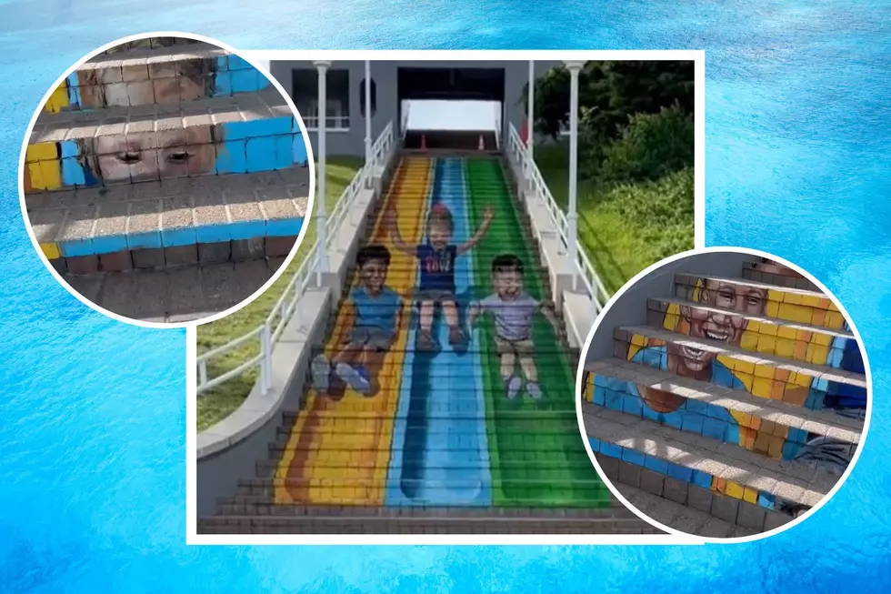 Artist Creates Stunning Stair Mural at Silver Beach in St. Joe